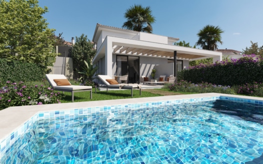 V-4794_2 PROJEKT! Elegante Villa in Neubau Wohnkomplex in Cala Anguila, an der Ostküste von Mallorca