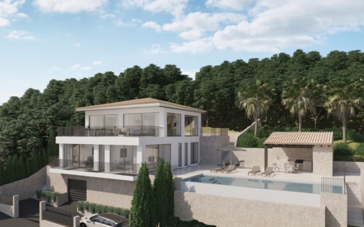 V-4444 PROJEKT! Exklusive Villa mit Pool und Panoramablick auf das Meer im Dorf Galilea im Tramuntana Gebirge 5