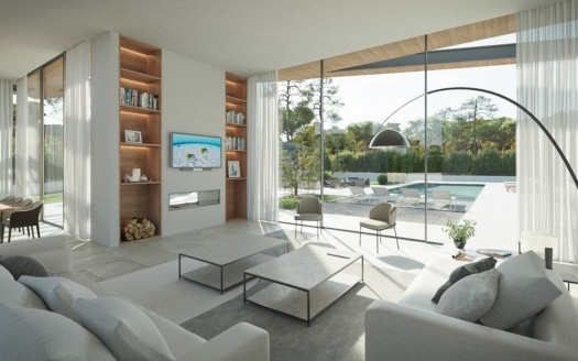 5107-117 Grundstück in Santa Ponsa mit Baulizenz und Projekt für eine spektakuläre Villa