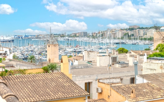 A-4035 Loft Apartment im Herzen von Santa Catalina mit atemberaubendem Blick über den Hafen von Palma