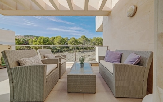 P-1280 Penthouse in Camp de Mar mit 360-Grad Ausblick bis hin zum Meer