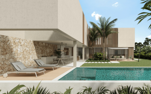 5075 PROJEKT! Stylische Luxus Finca in Sant Marçal, nah zu Palma, mit Privatsphäre & großer Pool Terrasse