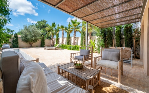 5162 Dorfhaus in Ses Salines mit Pool & Meerblick von der Dachterrasse