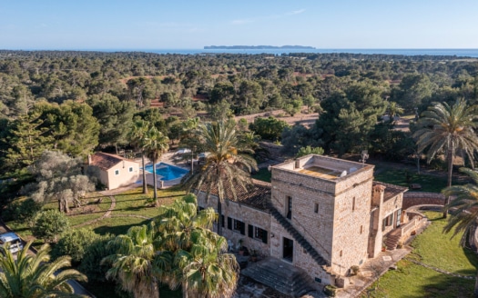 F-3954 Mediterrane Finca bei Ses Salines mit großem Pool und viel Charme